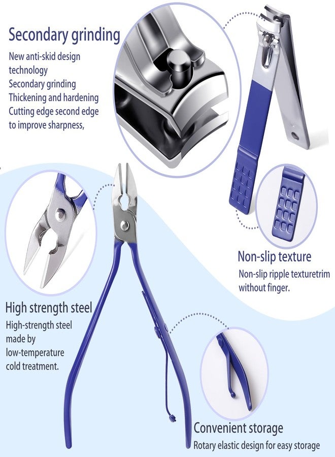 مجموعة مانيكير وباديكير، مجموعة مقص أظافر نسائية، 32 أداة عناية احترافية، مجموعة العناية بالأظافر تشمل العناية بالوجه والأظافر اليدوية والقدمين مع حقيبة سفر نسائية - Image 3
